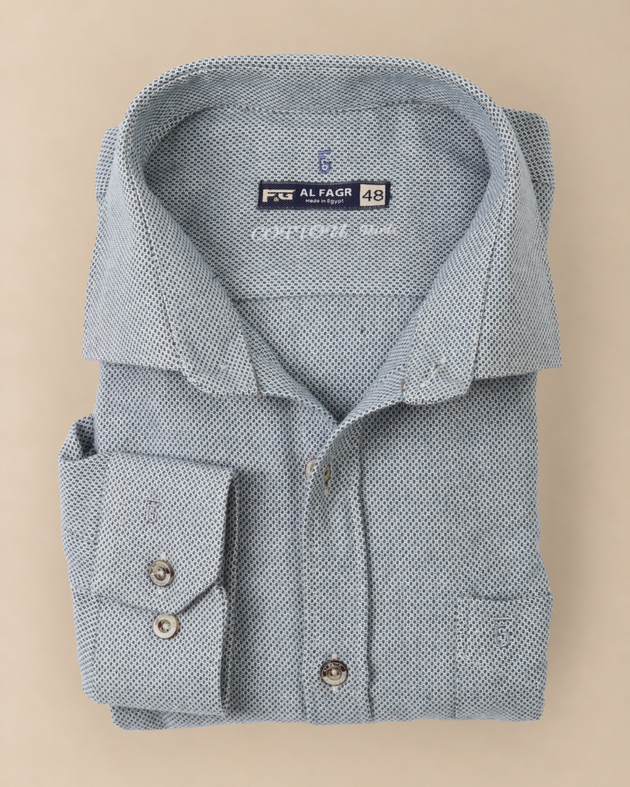 wool shirt cotton - BigSize