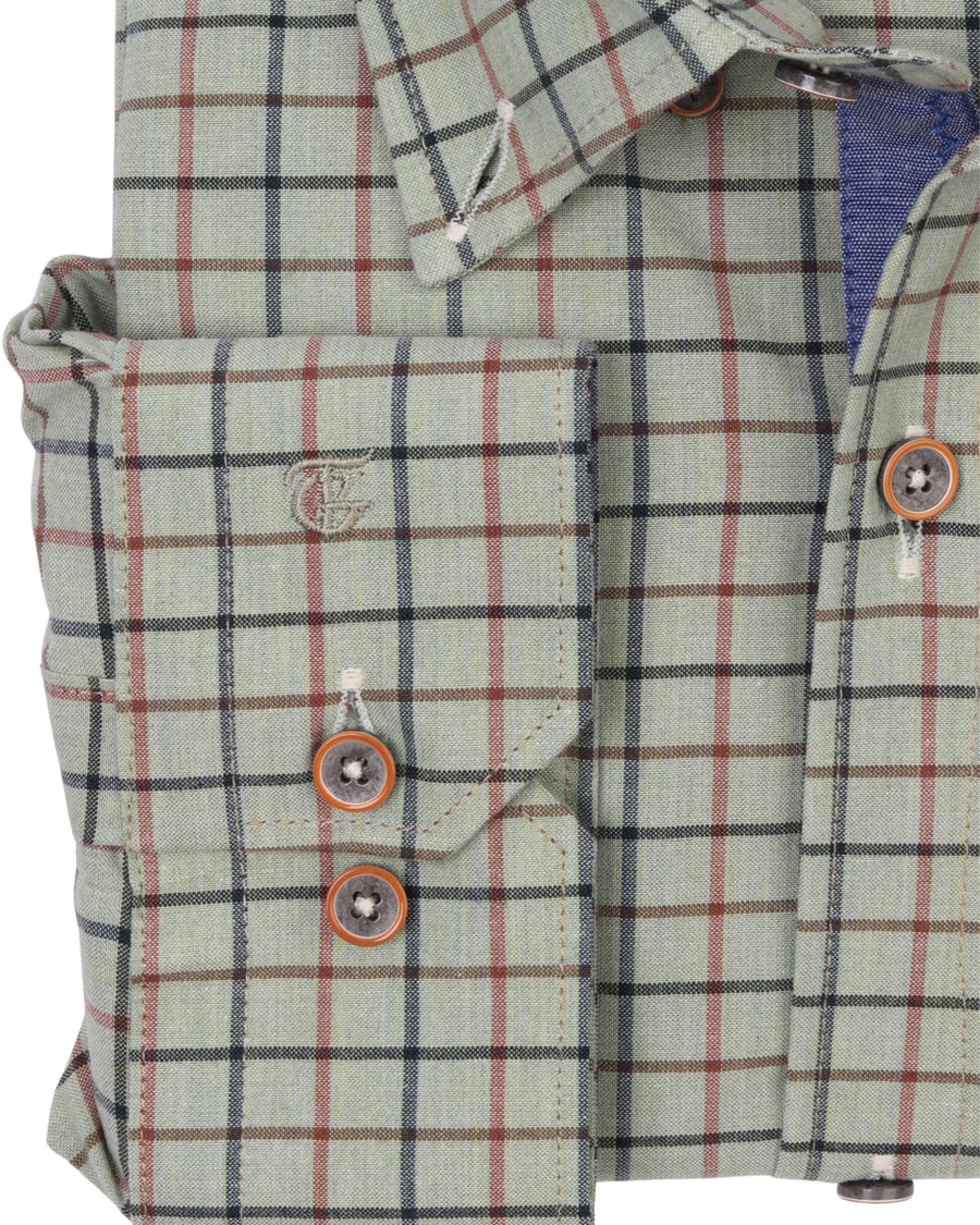 MintGreen Long Sleeve Shirt Pure Cotton - BigSize