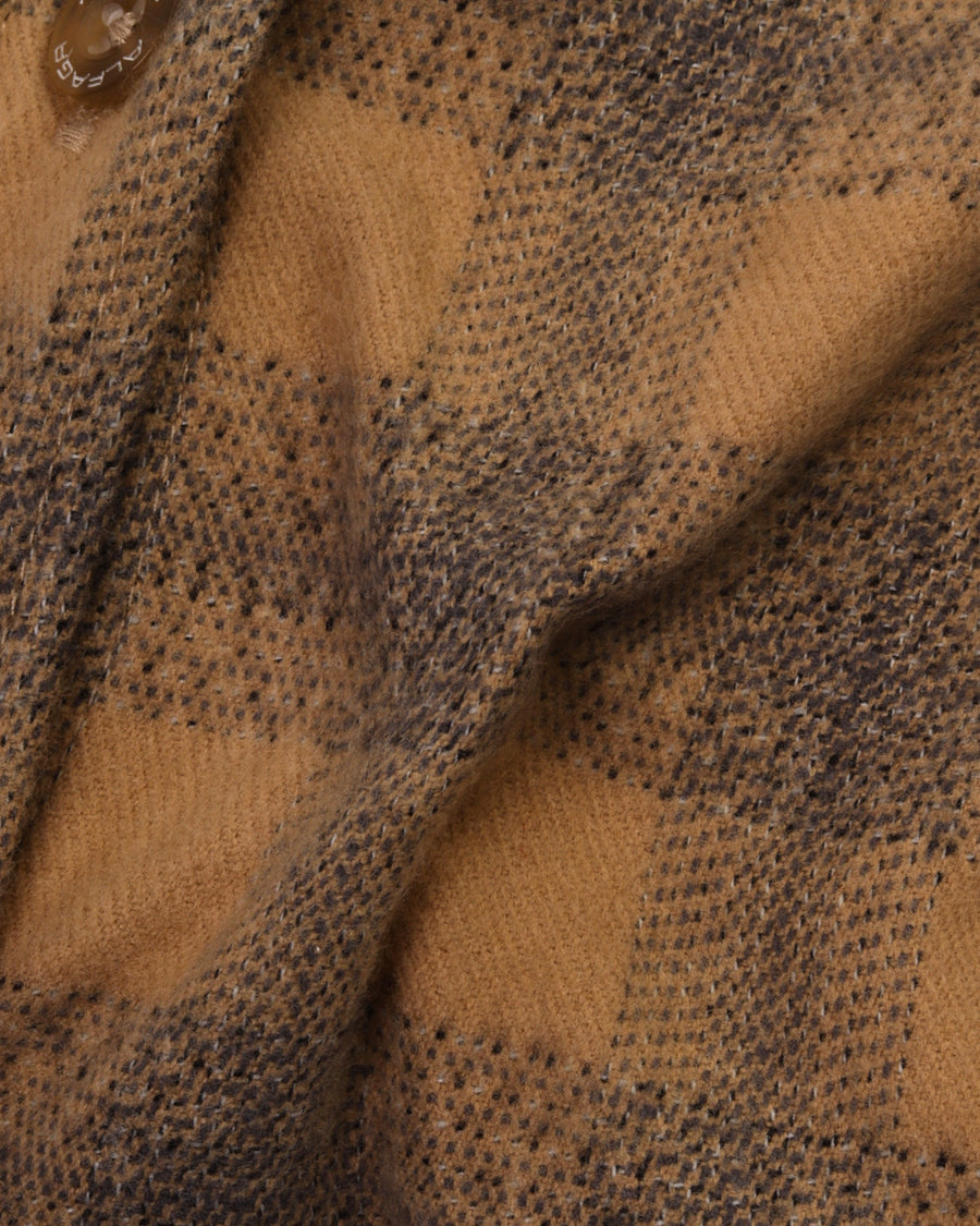 Warm Beige Wool Shirt - Big Size