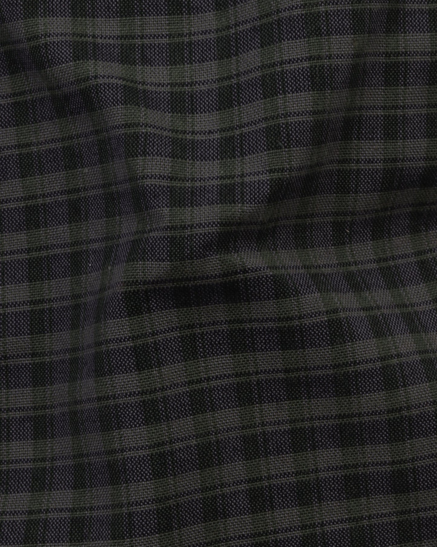 Dark Green Long Sleeve Shirt Pure Cotton - BigSize