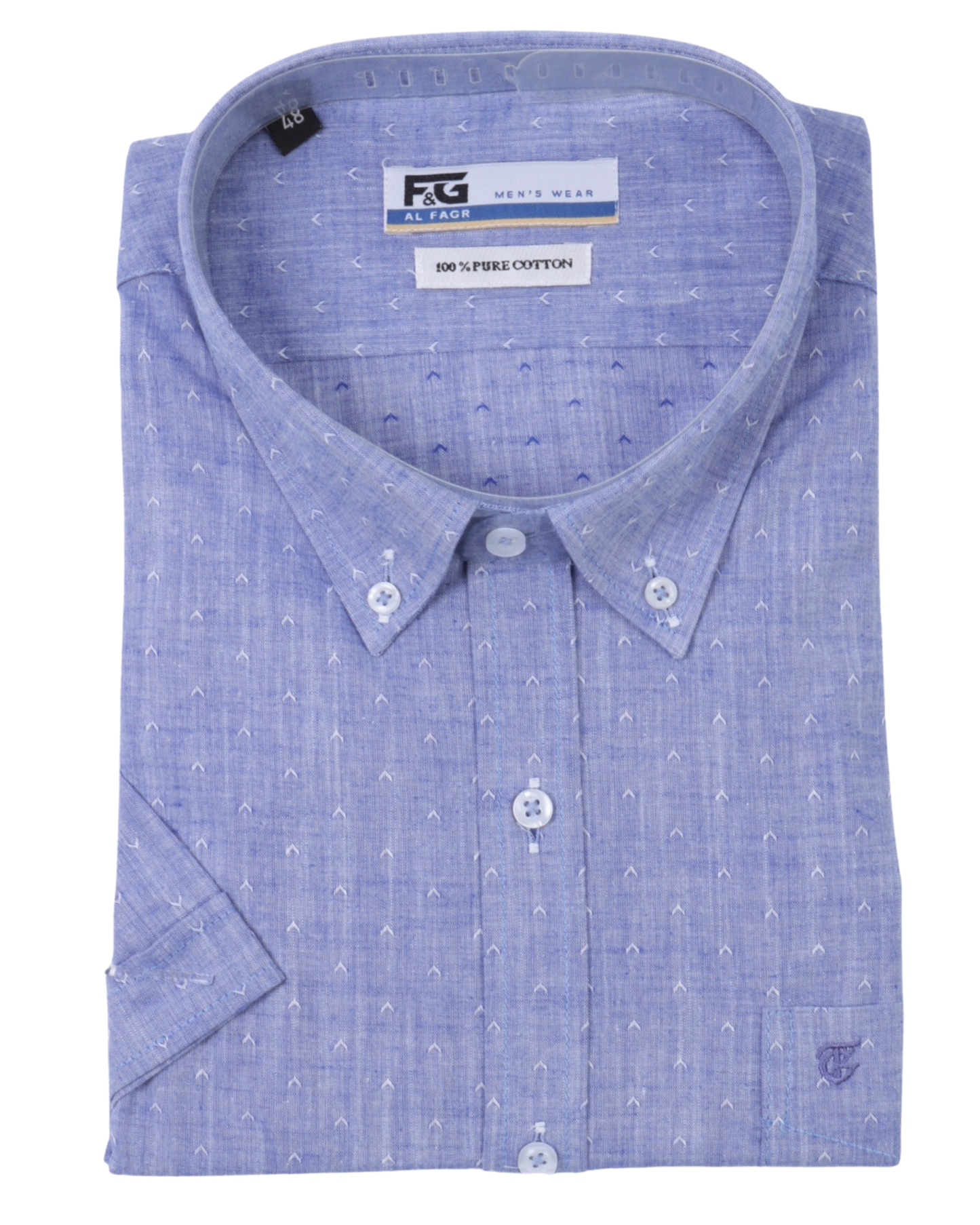 قميص نص كم مقاس كبير قطن