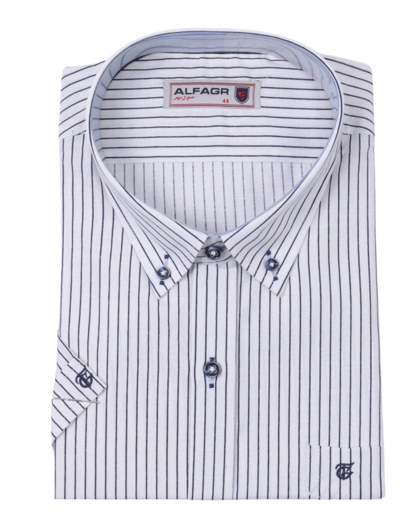 قميص نص كم مقاس كبير قطن