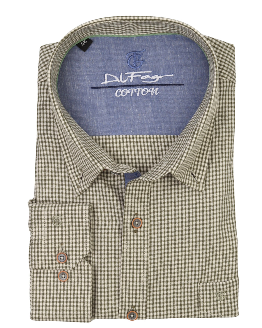 MintGreen Long Sleeve Shirt Pure Cotton - BigSize