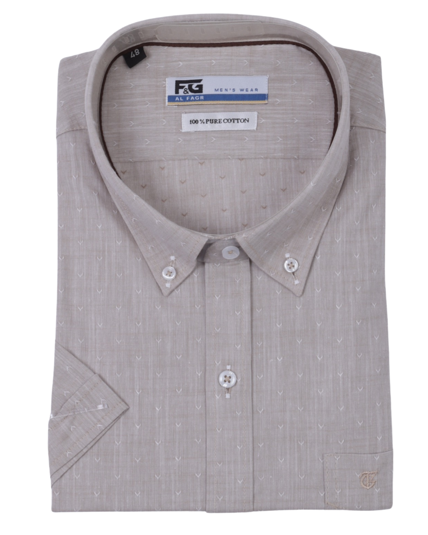 قميص نص كم قطن