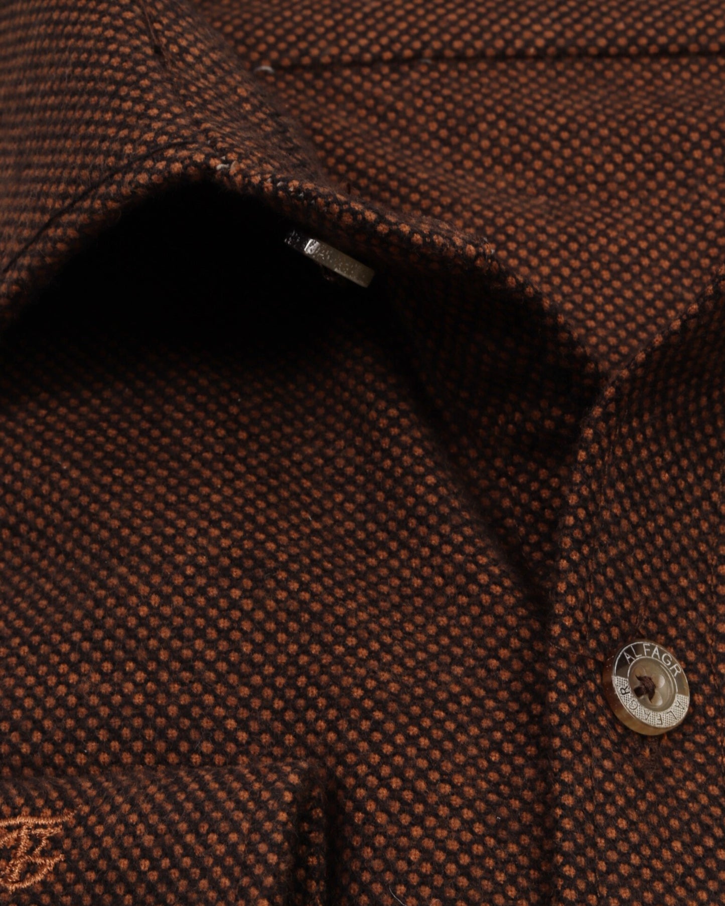 Brown Wool shirt - Big Size