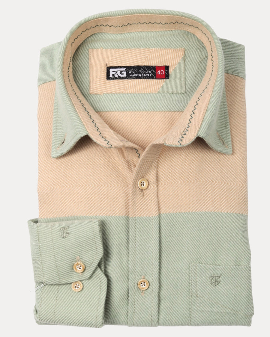 Mint Yeloow Wool Shirt