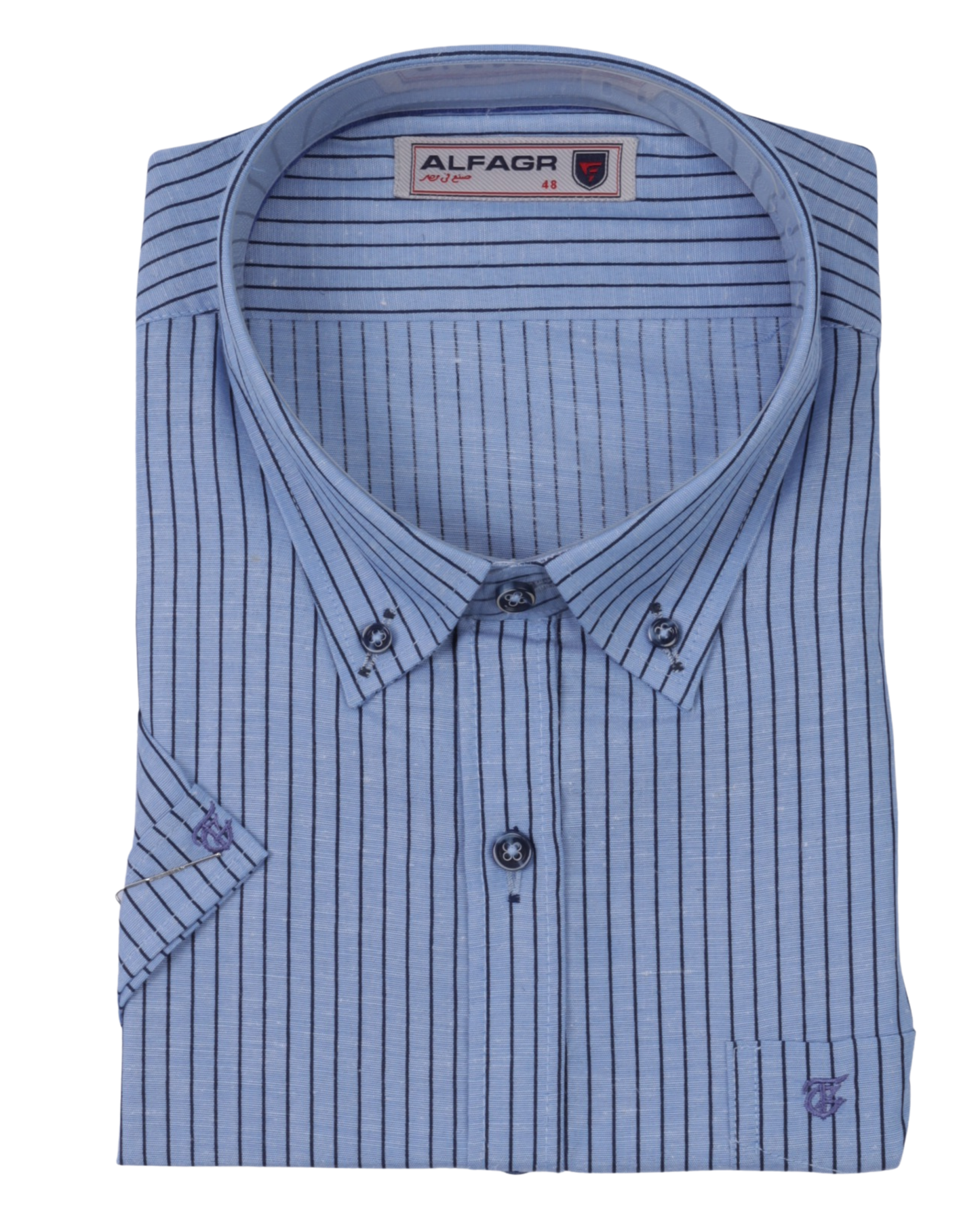 قميص نص كم مقاس كبير قطن