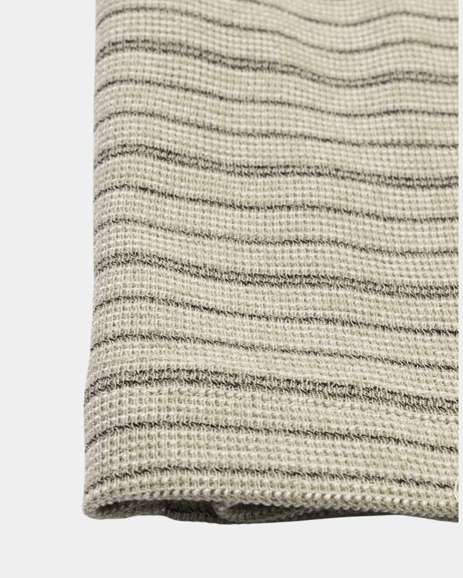 Olive Striped Polo Shirt