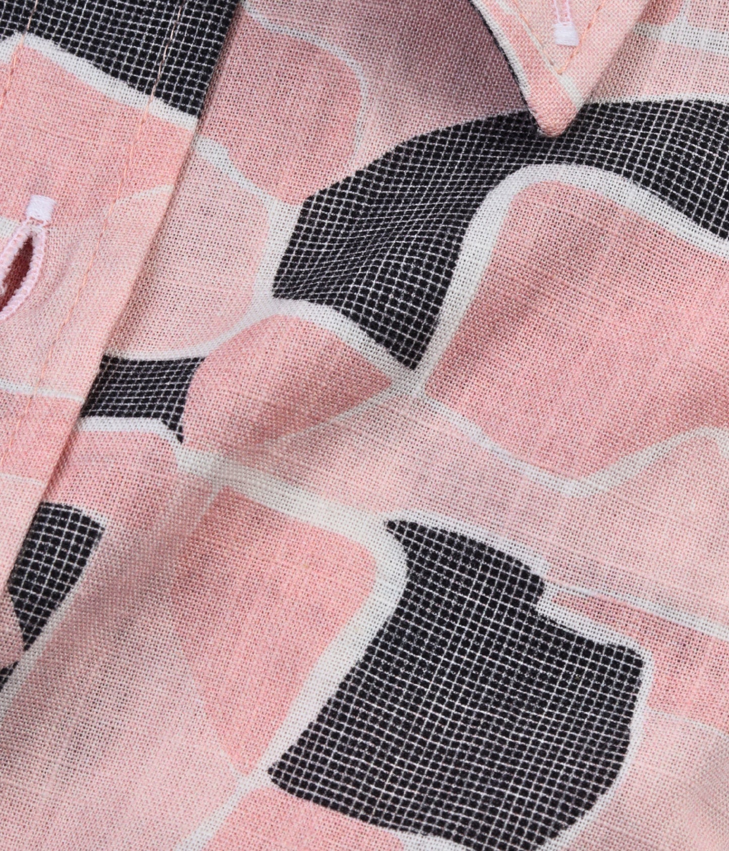 ALFAGR Signature 100% Cotton Pink Printed Shirt
