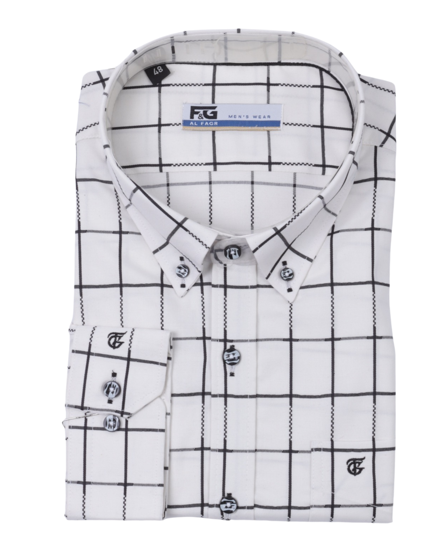 قميص كم مقاس كبير قطن