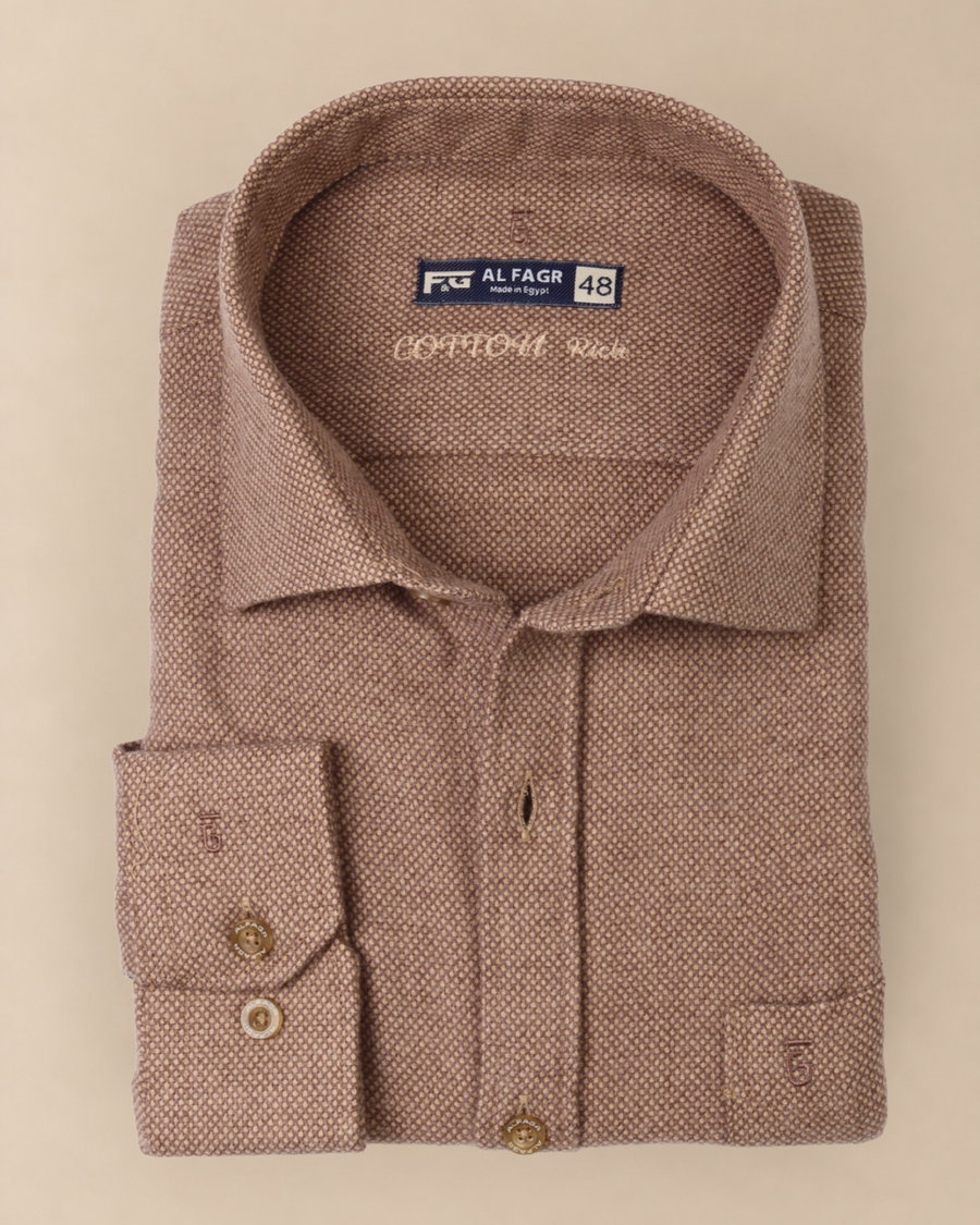 wool shirt cotton - BigSize