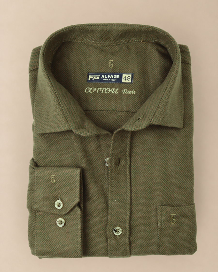 wool shirt cotton - BigSize