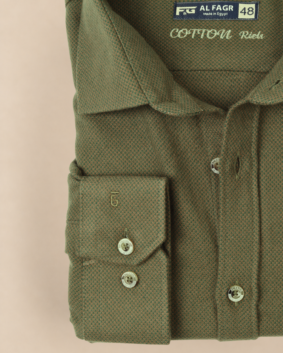 wool shirt cotton - BigSize