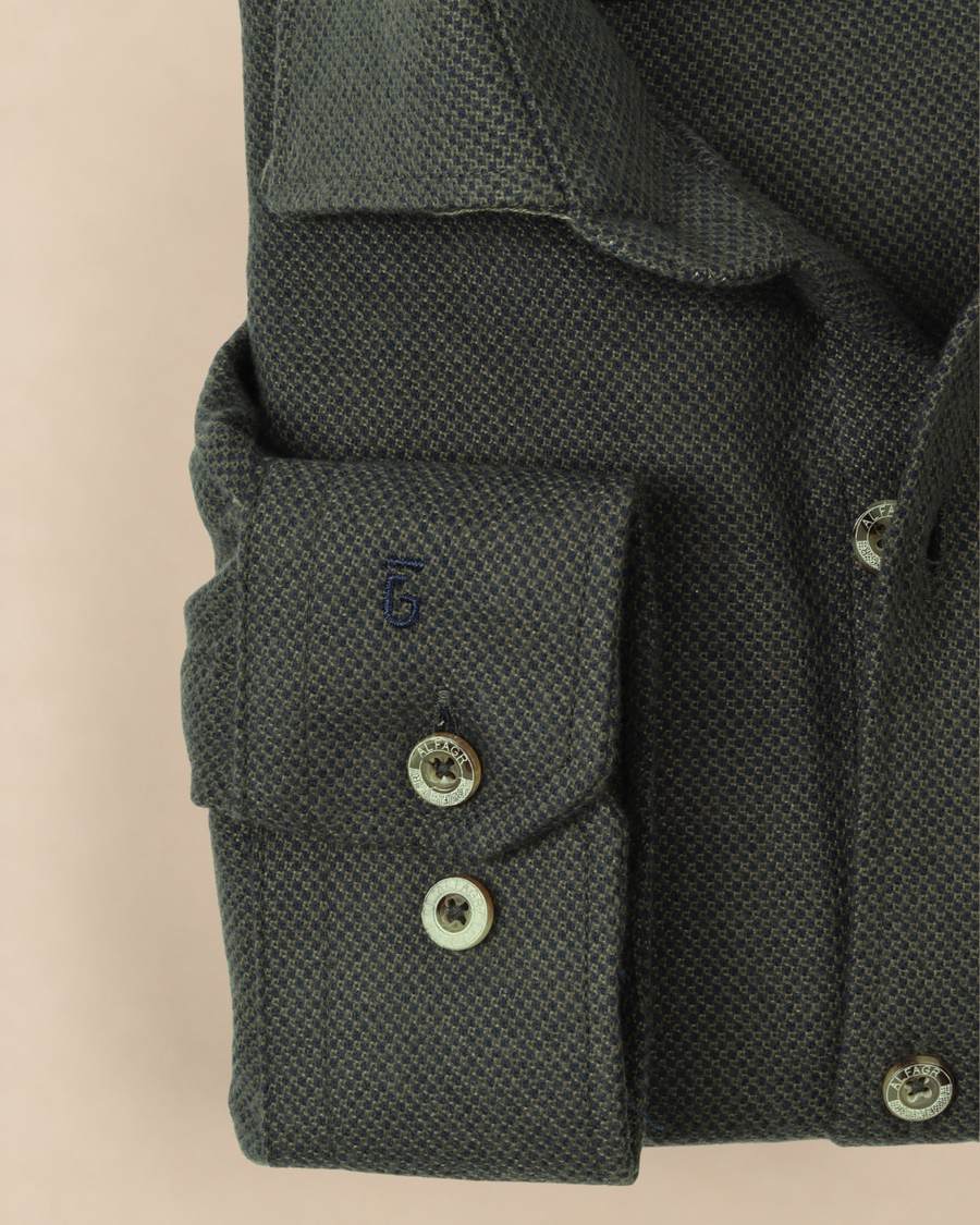 wool shirt cotton - BigSize