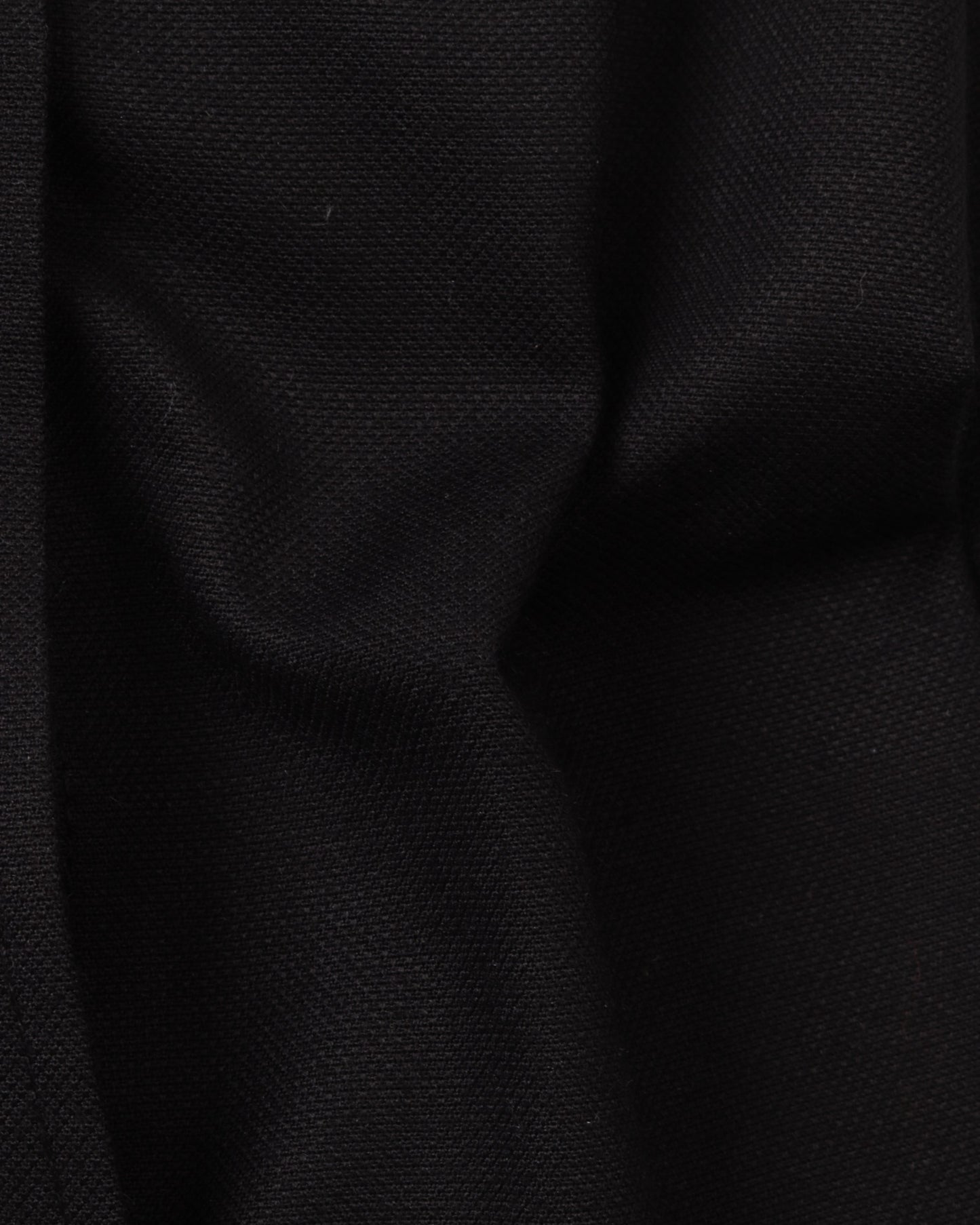 Black Long Sleeve Shirt Pure Oxford - BigSize