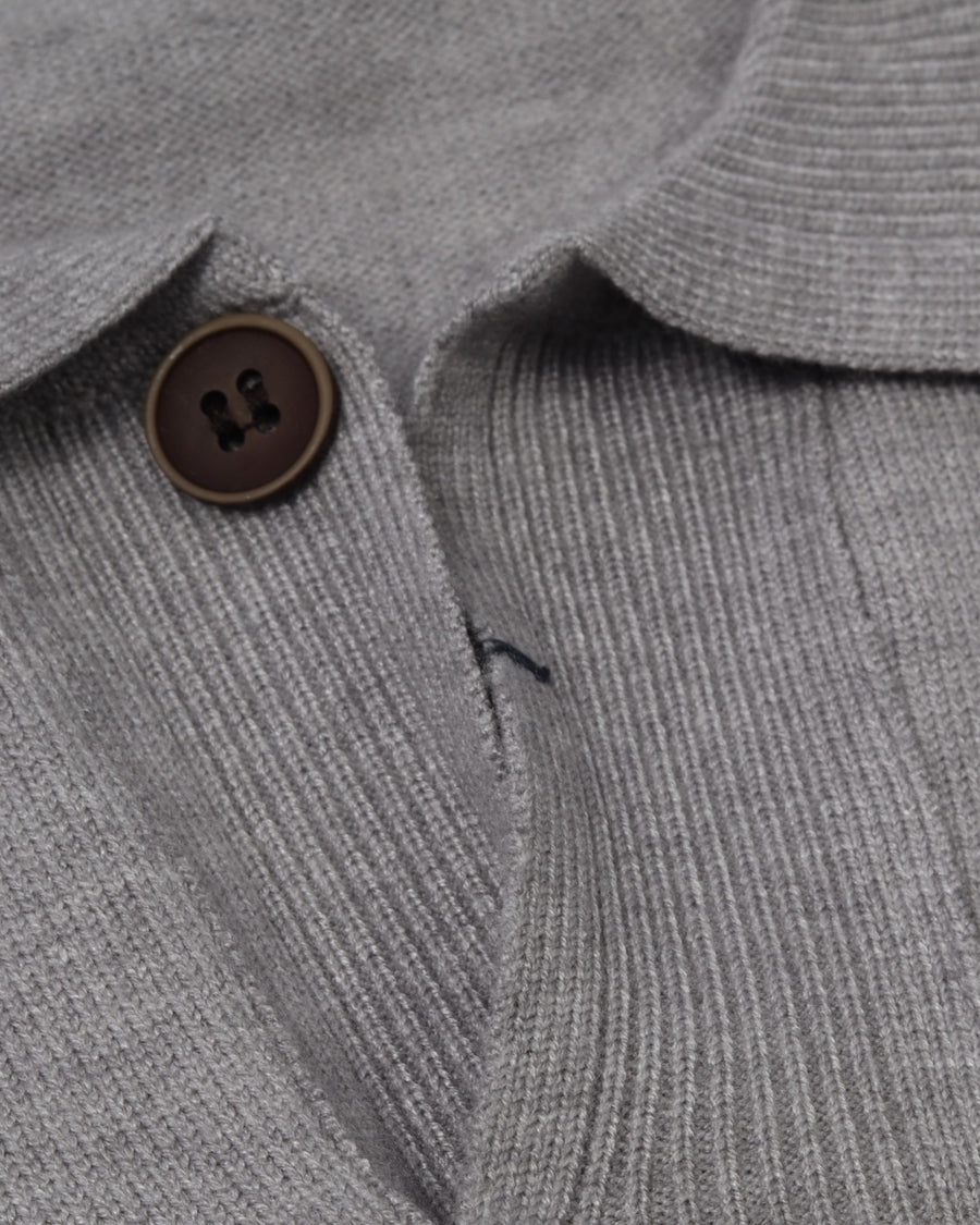 White Grey Polo Neck Trico