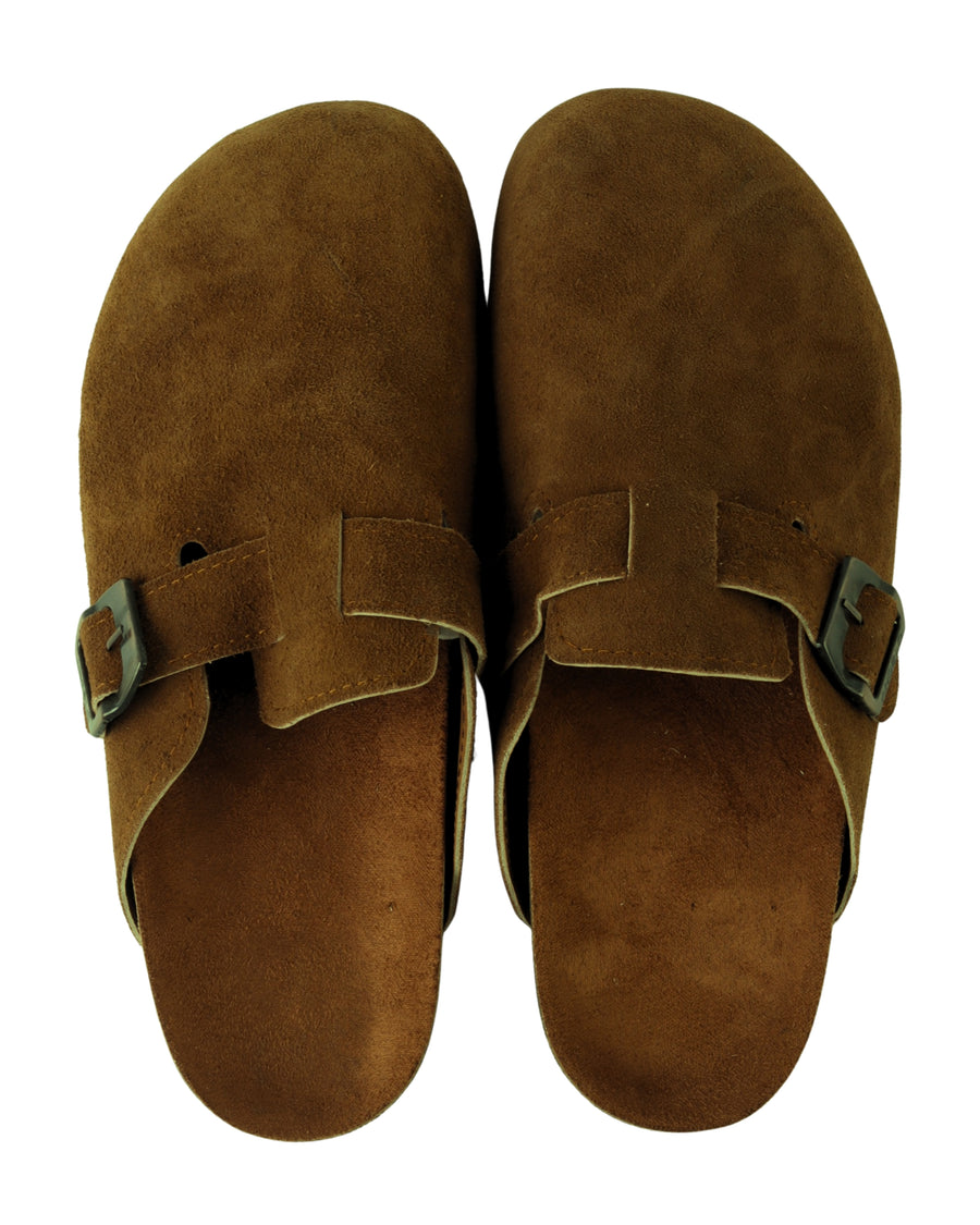 Men’s Suede Buckle Slippers – Comfortable Casual Style