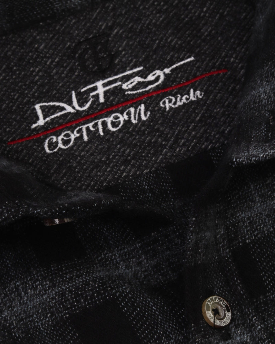 Dark Grey Wool Shirt - Big Size