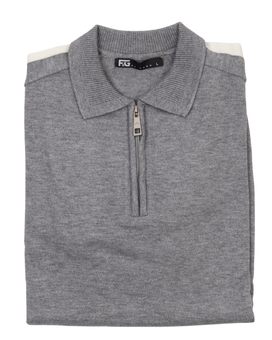 Silver Polo Neck Trico