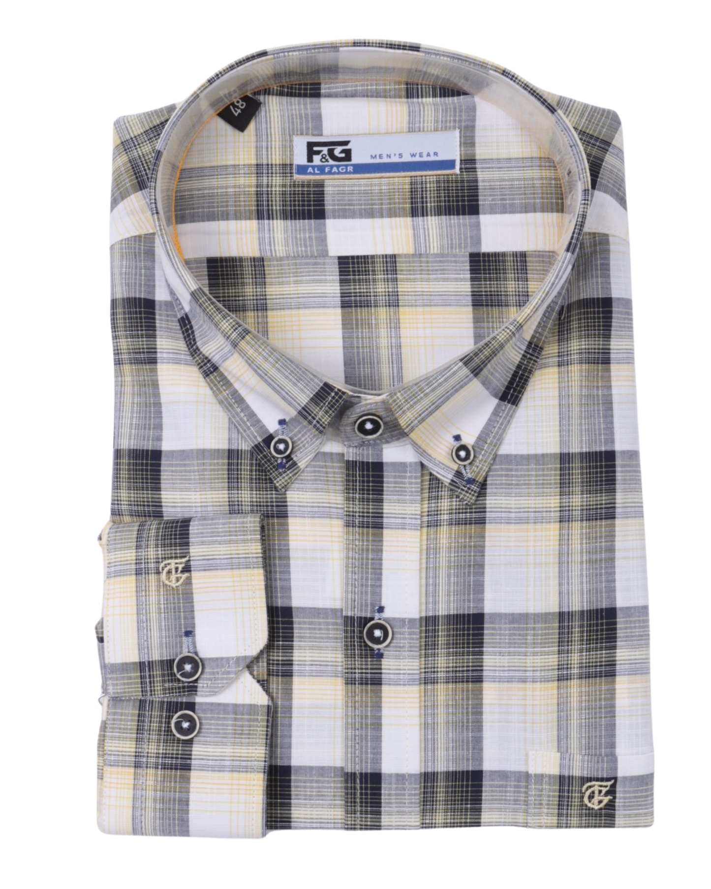 قميص كم مقاس كبير قطن