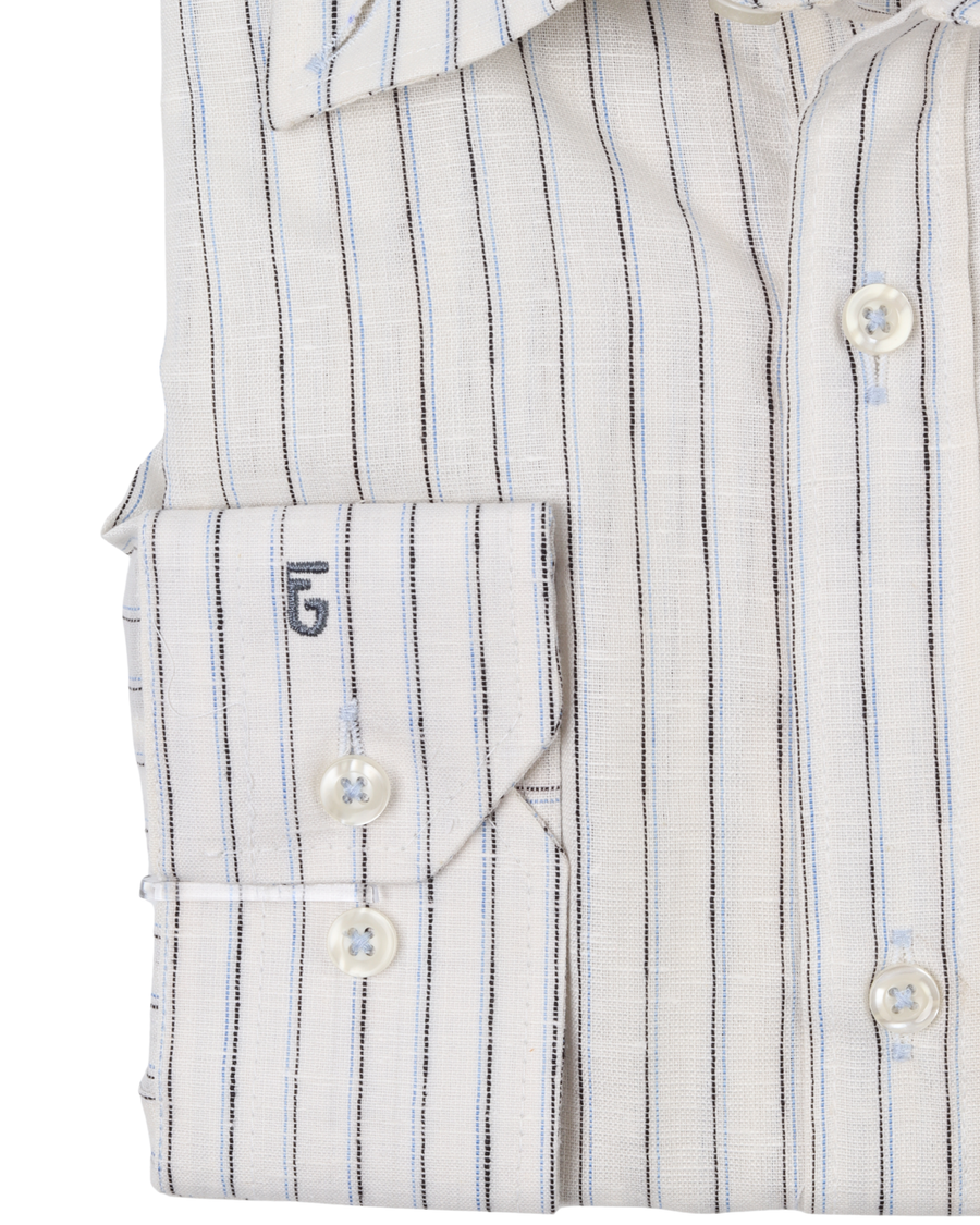 White Pure Cotton Long Sleeve Shirt