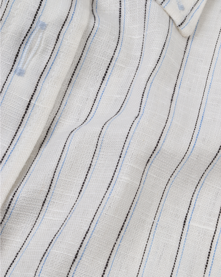 White Pure Cotton Long Sleeve Shirt