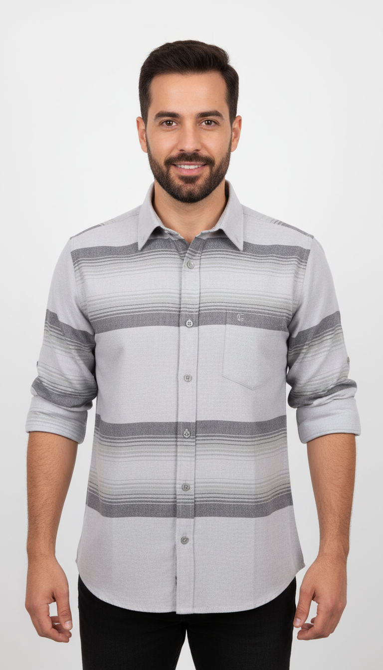 Grey Wool Shirt