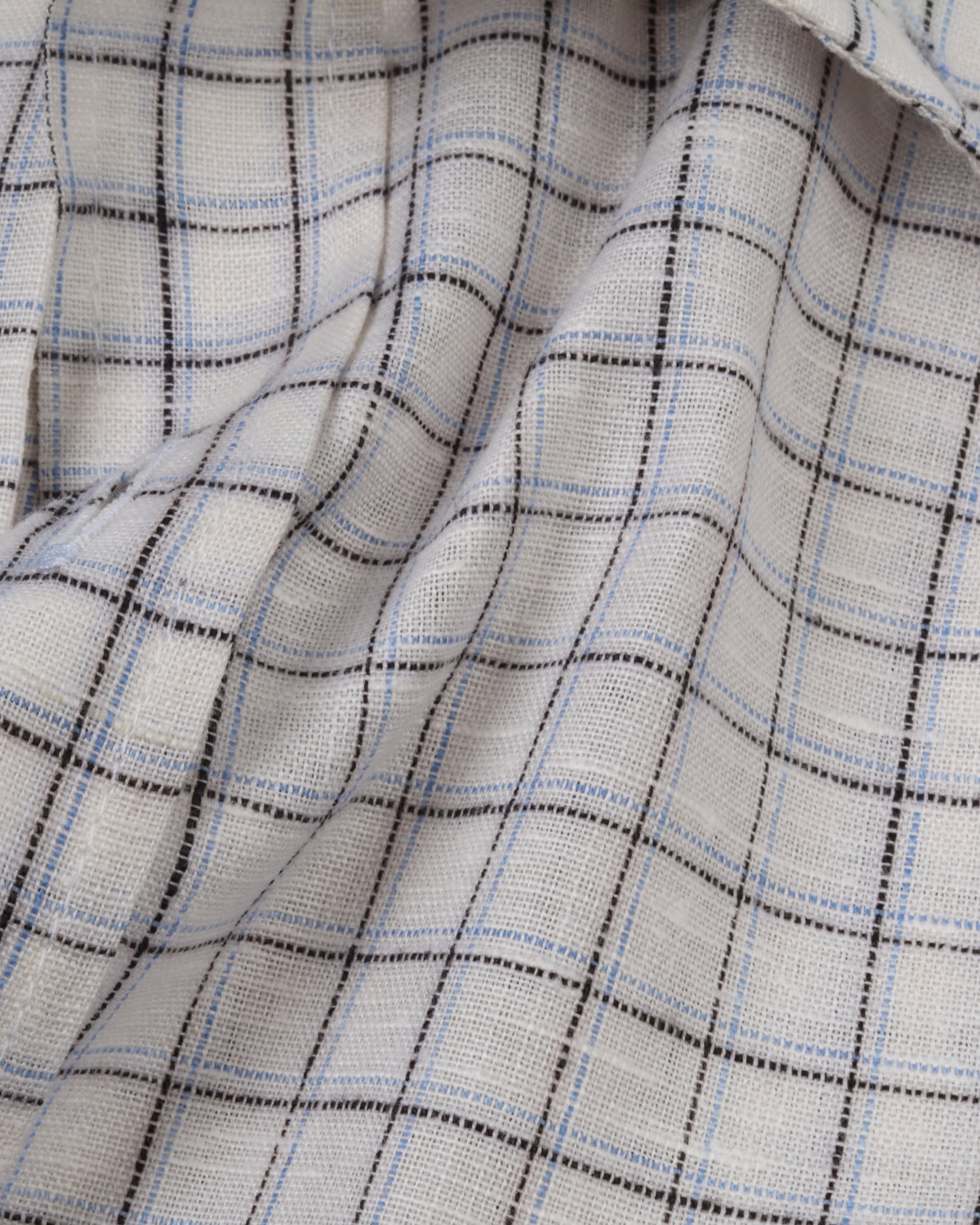 White Grey Pure Cotton Long Sleeve Shirt
