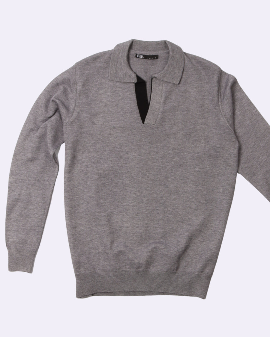 DarkGrey Polo Neck Trico