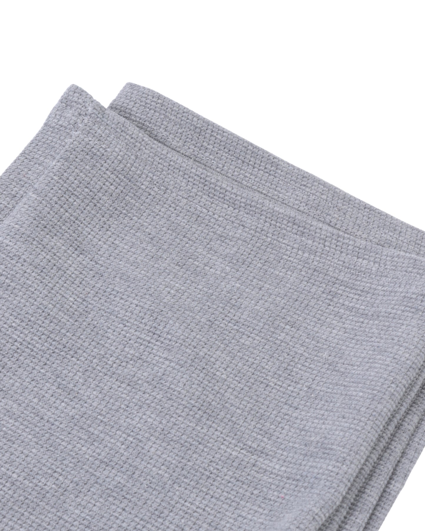 White Grey Waffle Relax Fit Pants