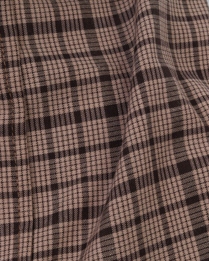 Brown Long Sleeve Shirt Pure Cotton - BigSize