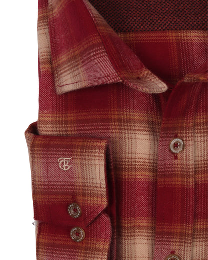 Red Wool Shirt - Big Size