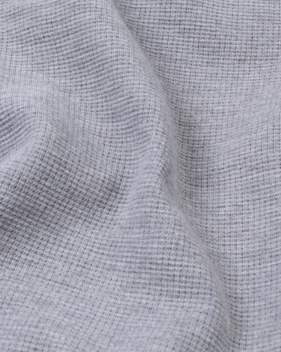 White Grey Waffle Relax Fit Pants