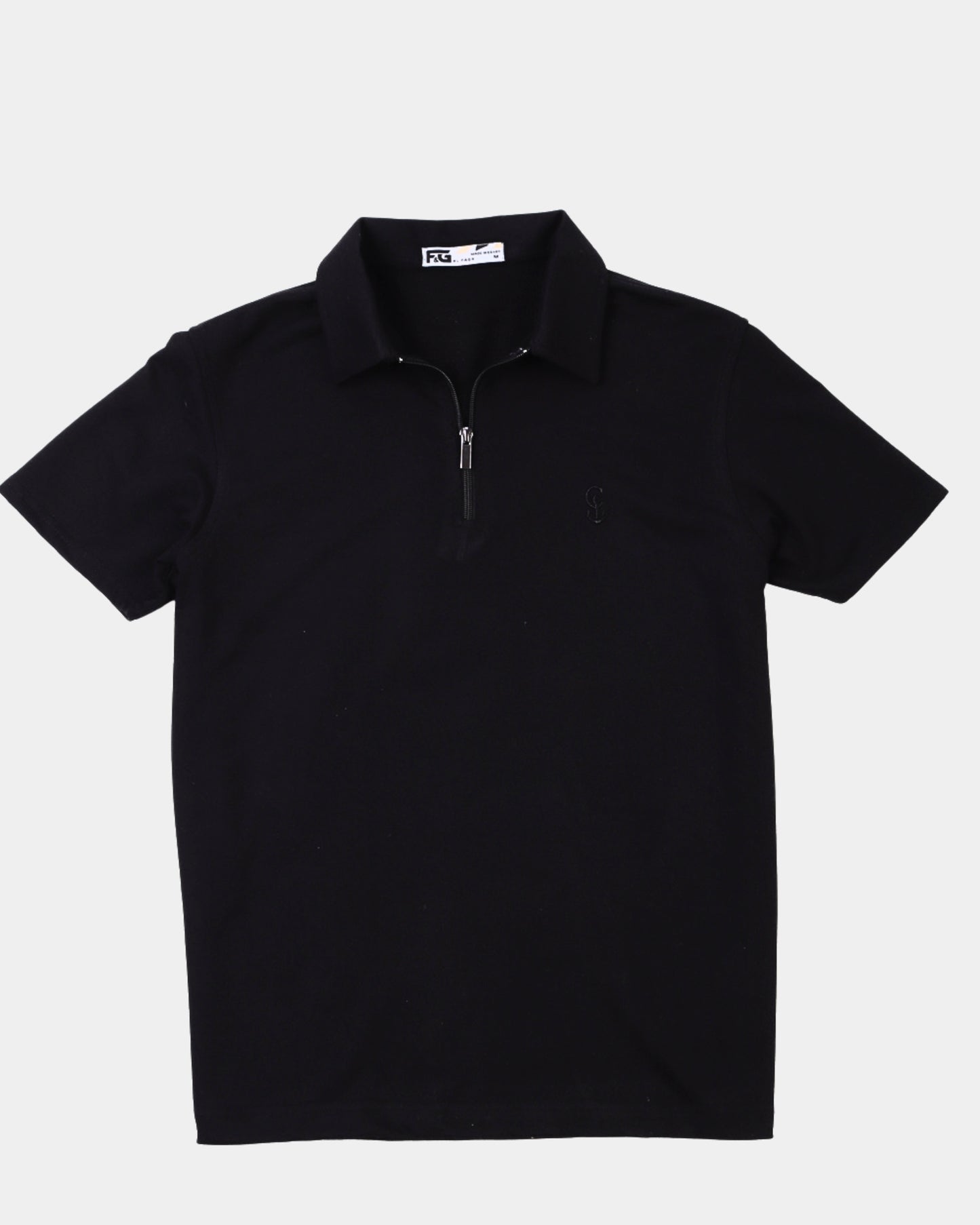 Premium beige Zipper Polo Shirt