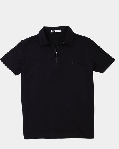 Premium beige Zipper Polo Shirt
