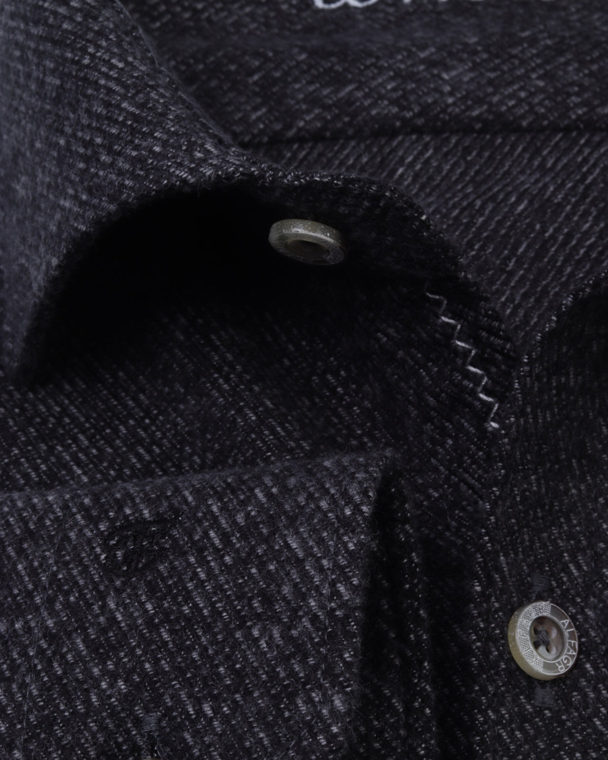 Dark Grey Wool Shirt - Big Size
