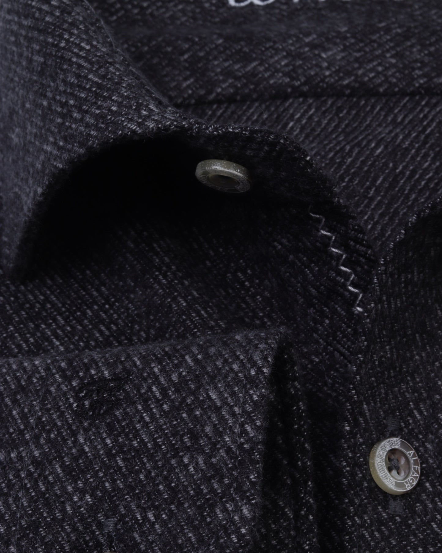Dark Grey Wool Shirt - Big Size