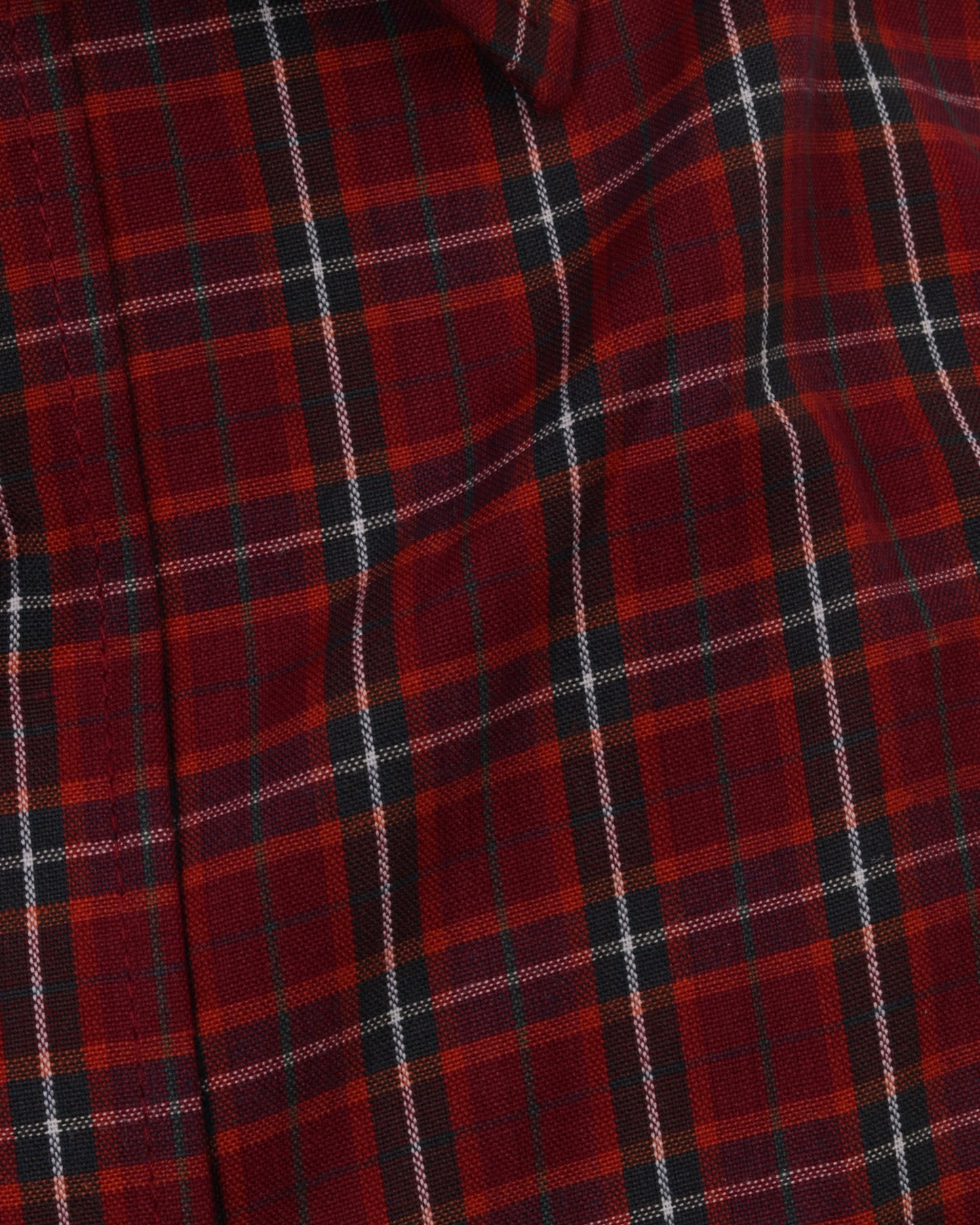 DarkRed Long Sleeve Shirt Pure Cotton - BigSize