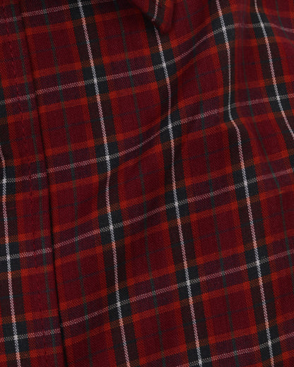 DarkRed Long Sleeve Shirt Pure Cotton - BigSize