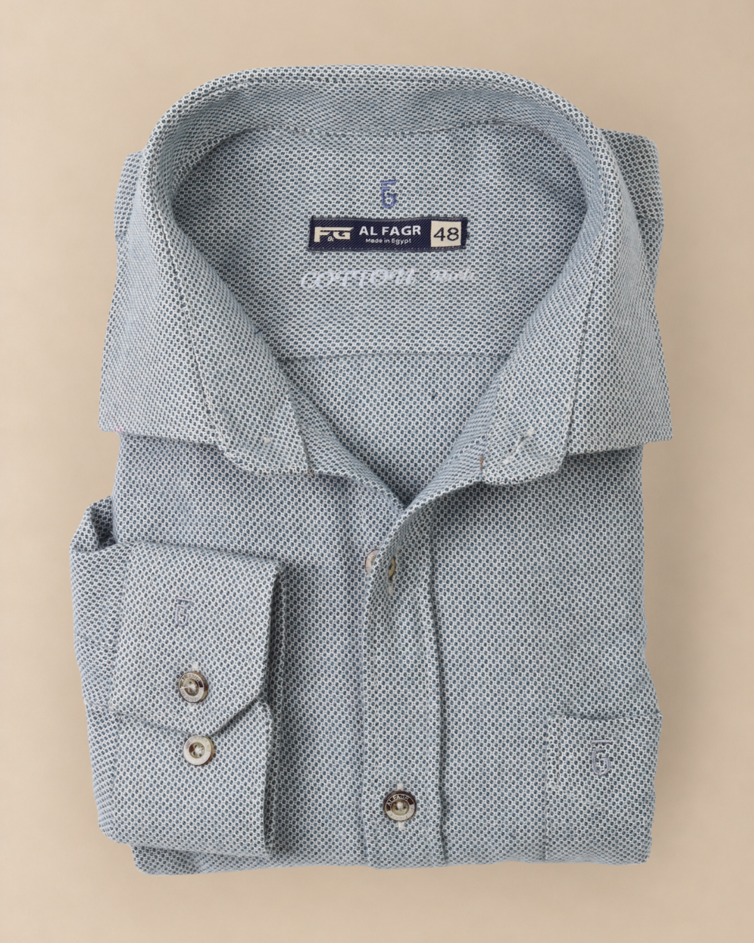 wool shirt cotton - BigSize