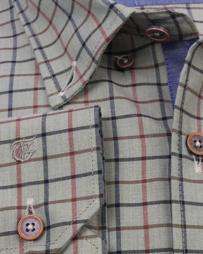 MintGreen Long Sleeve Shirt Pure Cotton - BigSize