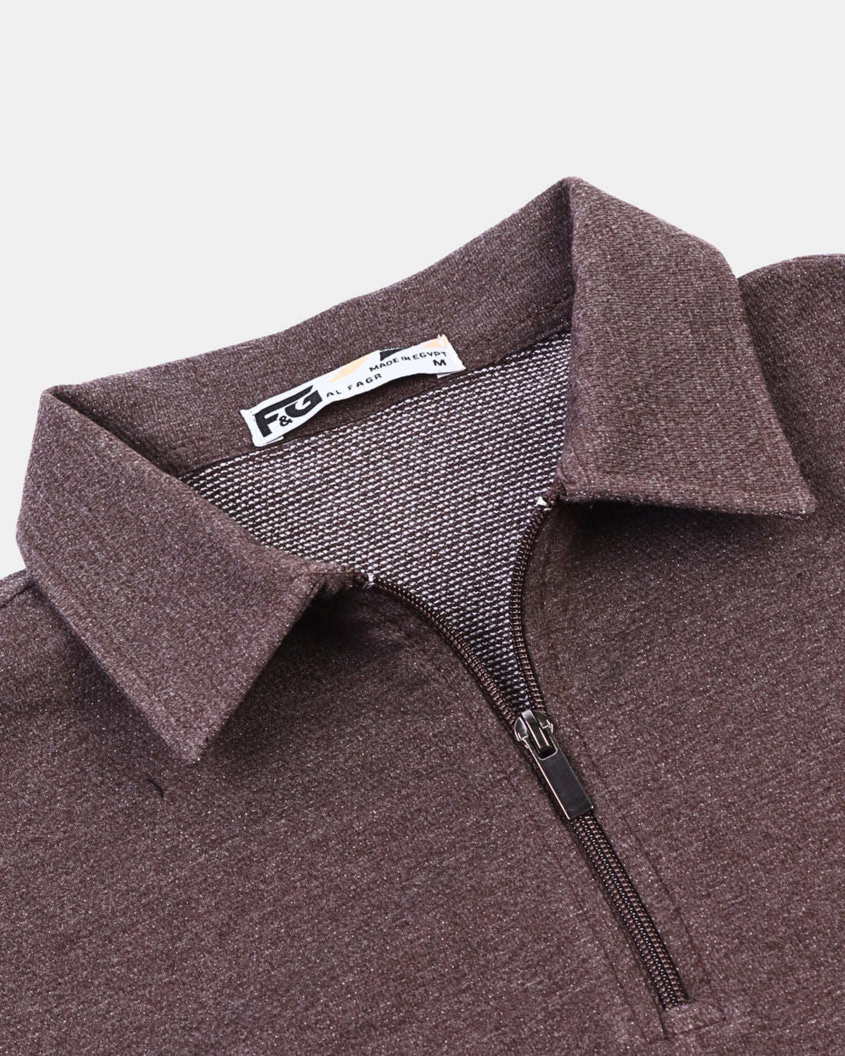 Premium beige Zipper Polo Shirt