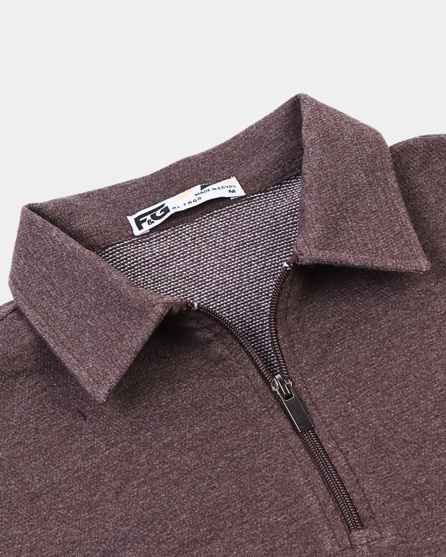 Premium beige Zipper Polo Shirt
