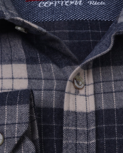 Dark Blue Wool Shirt
