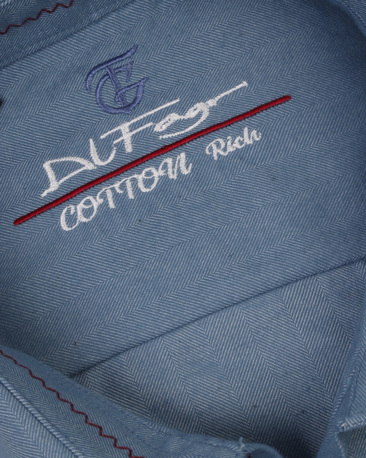 Baby Blue Wool Shirt - Big Size