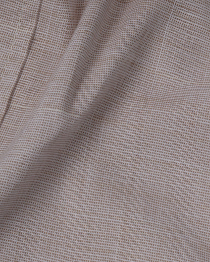 Beige Pure cotton plain weave fabric