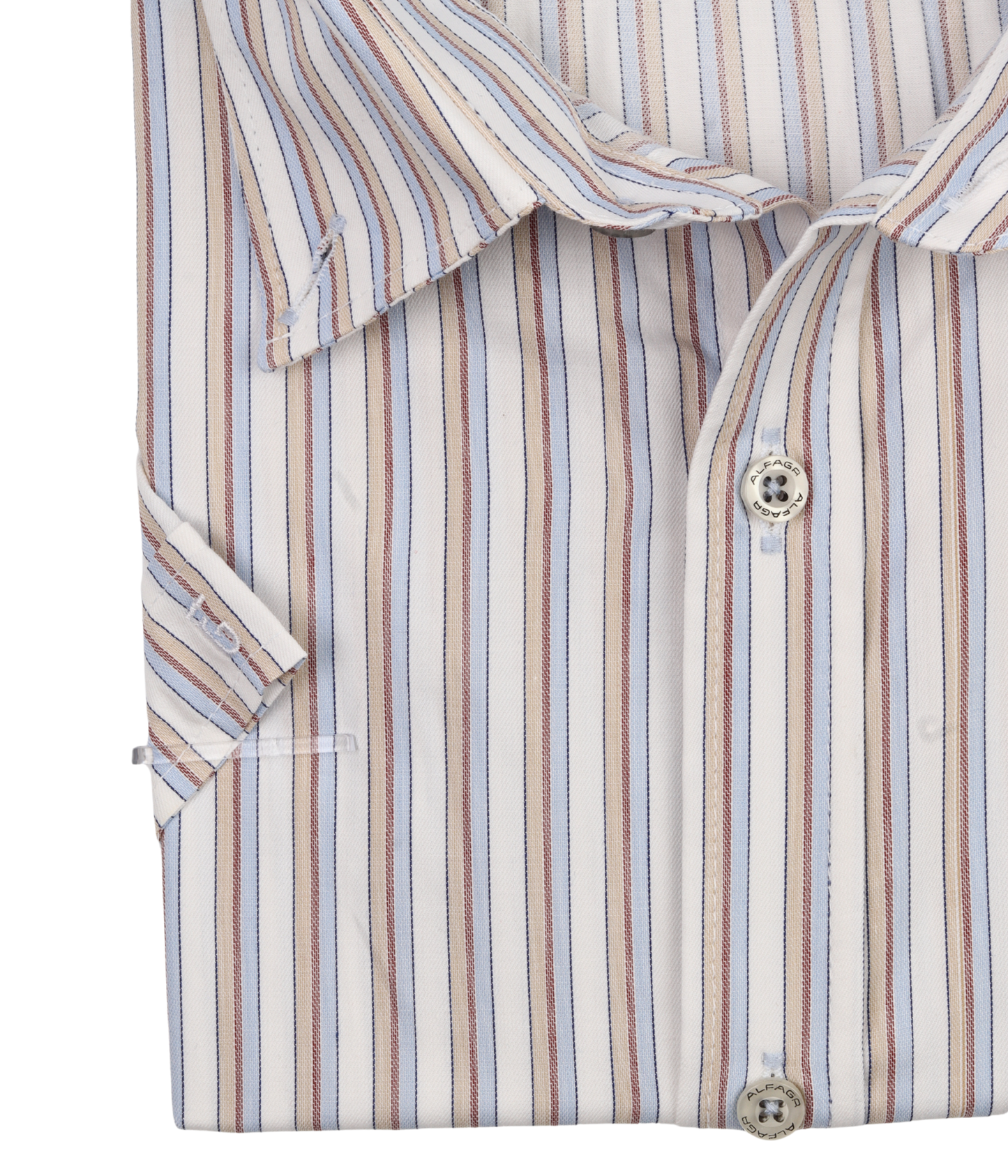 قميص رجالي مخطط قطني كلاسيكي - مقاس كبير