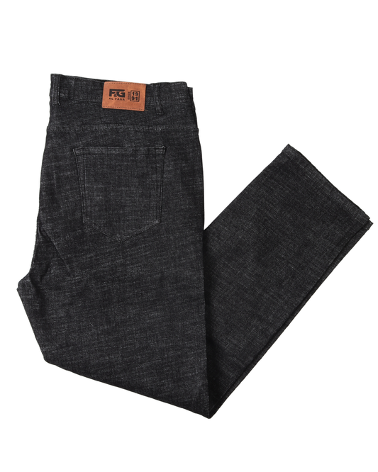Black Big Size Jeans Pants