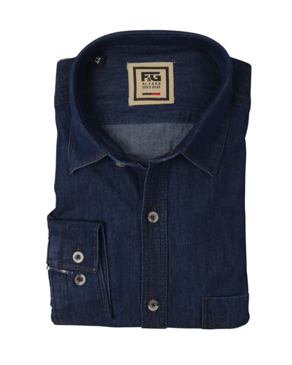Nightfall Blue Washed Denim Shirt