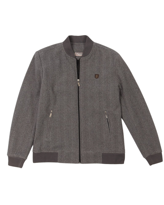 Dark Grey Wool Felt Jacket (جوخ)